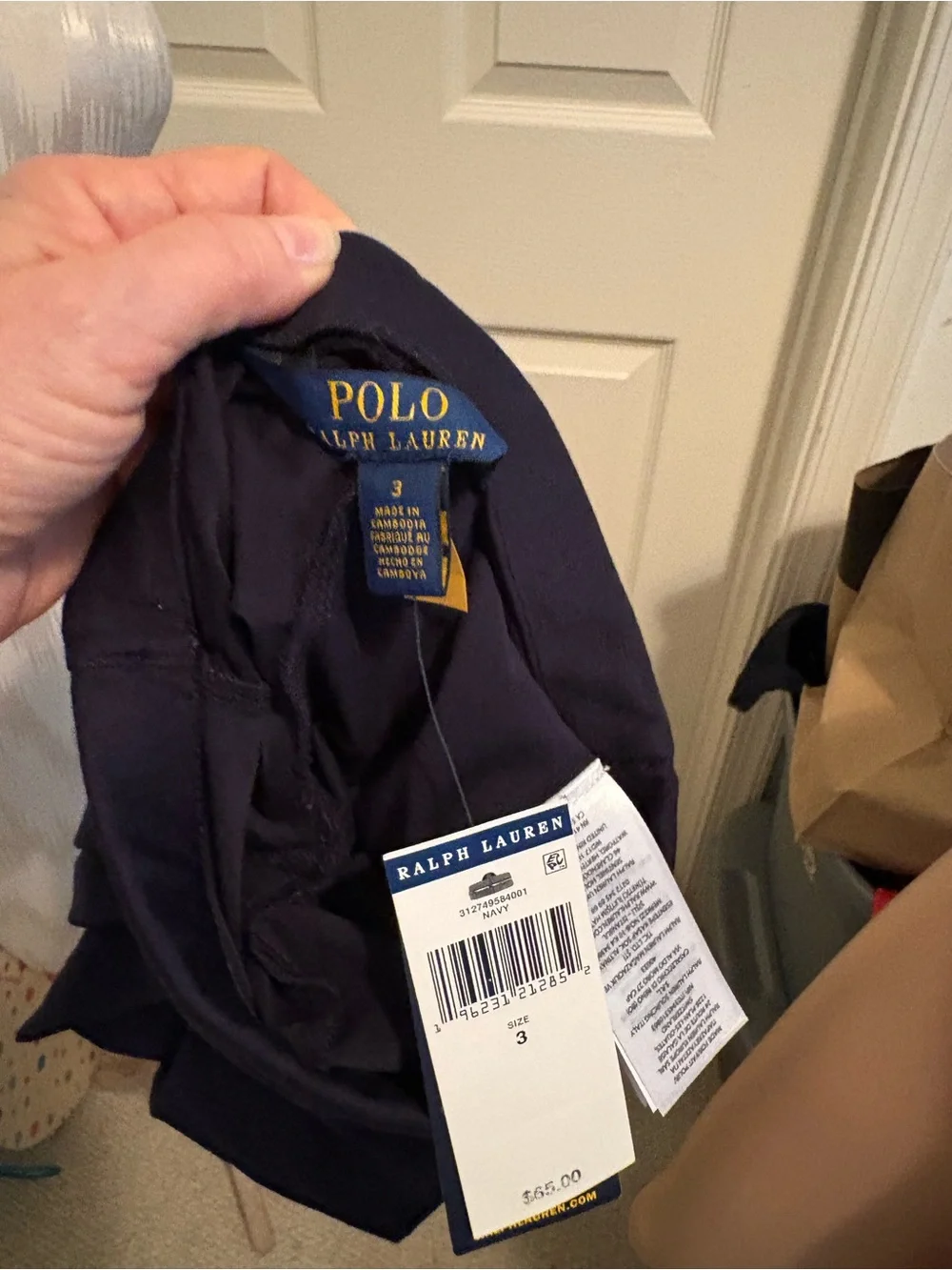 Polo Ralph Lauren Girls size 3 NWT $65 Pleated Mini Skort navy - Picture 2 of 13